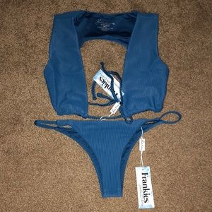 BRAND NEW deep sea blue Frankie’s bikini